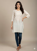 St036- Embroidered Floral Top