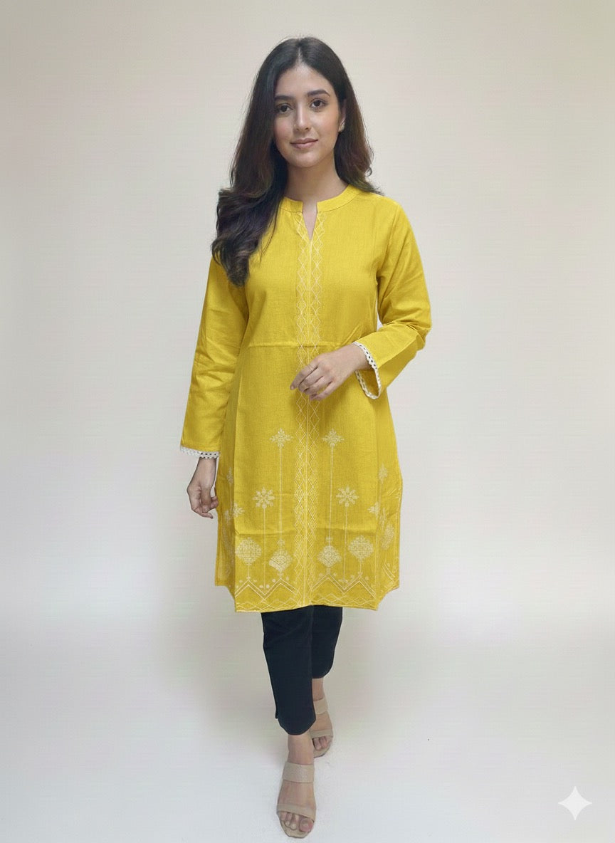 St037- Daman Embroidered Top