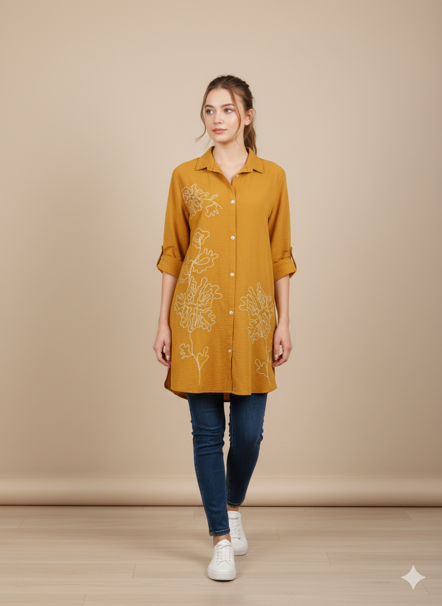 St012- Crush Embroidered Top