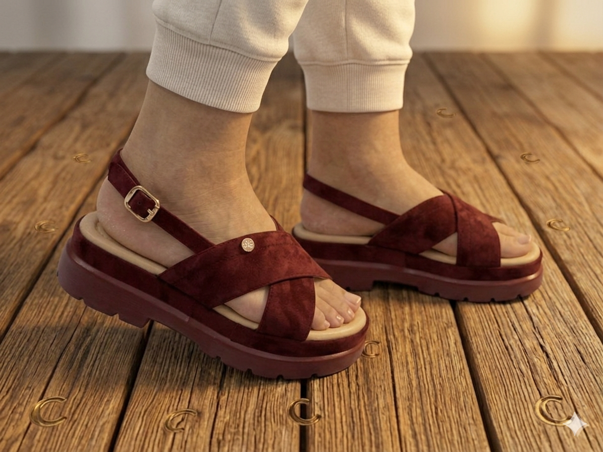 Sh051-Trending Velvet Sole Sandal