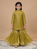 Ff009- Sequence Fancy Shirt With Sharara