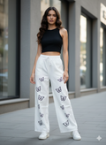 J013- Butterfly Embroidered Baggy Jeans
