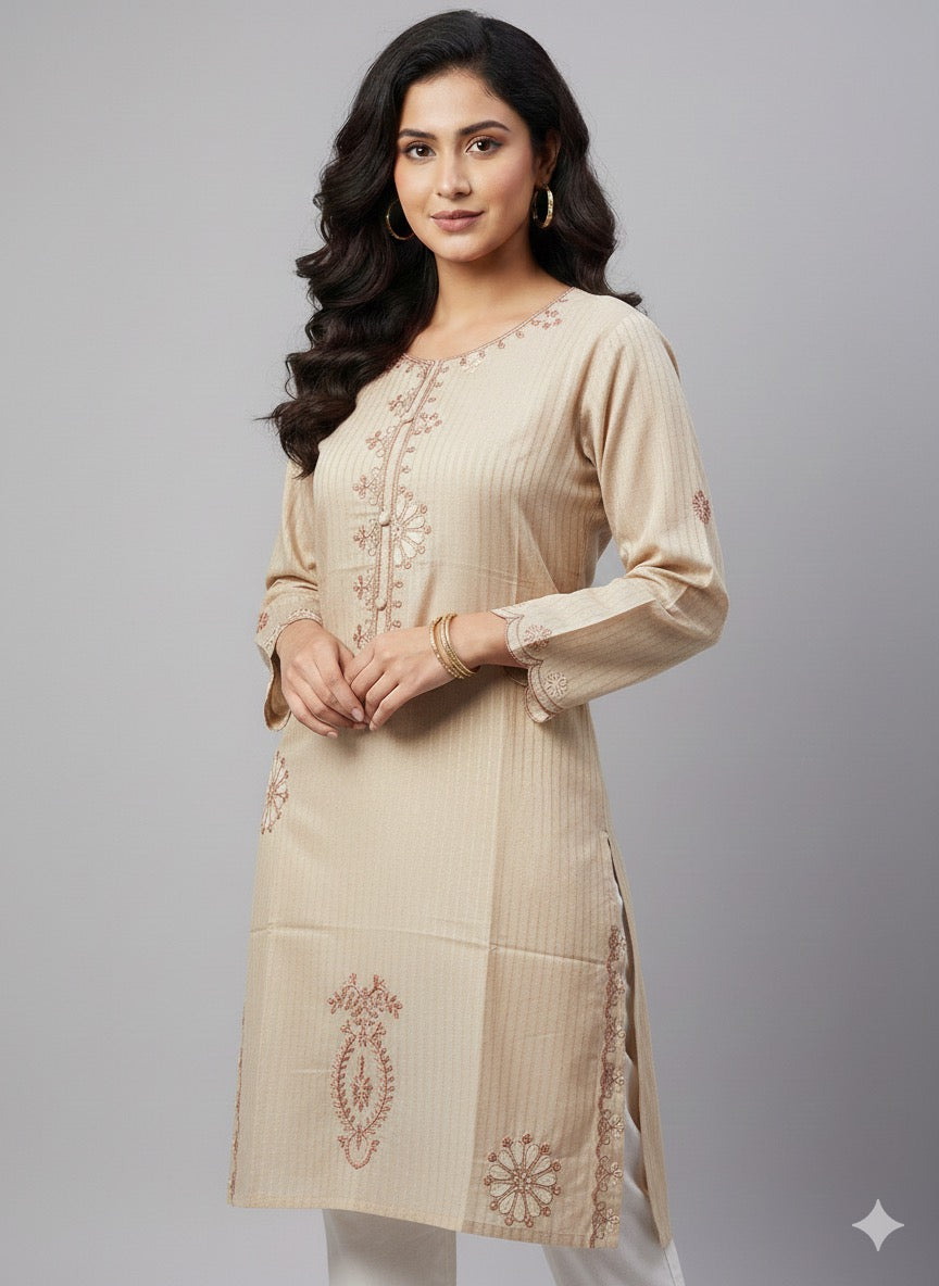 St034- Embroidered Floral Top