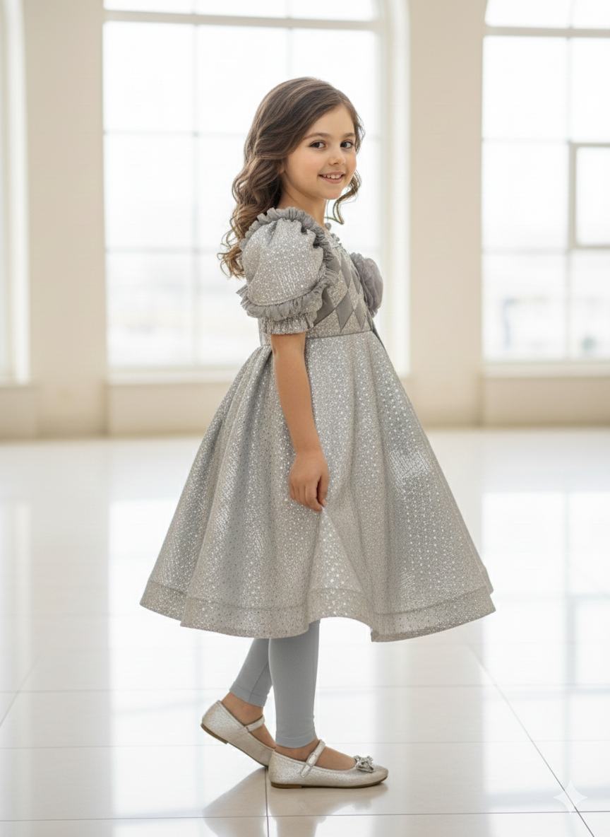 Ff004- Moonlight Floral Frock