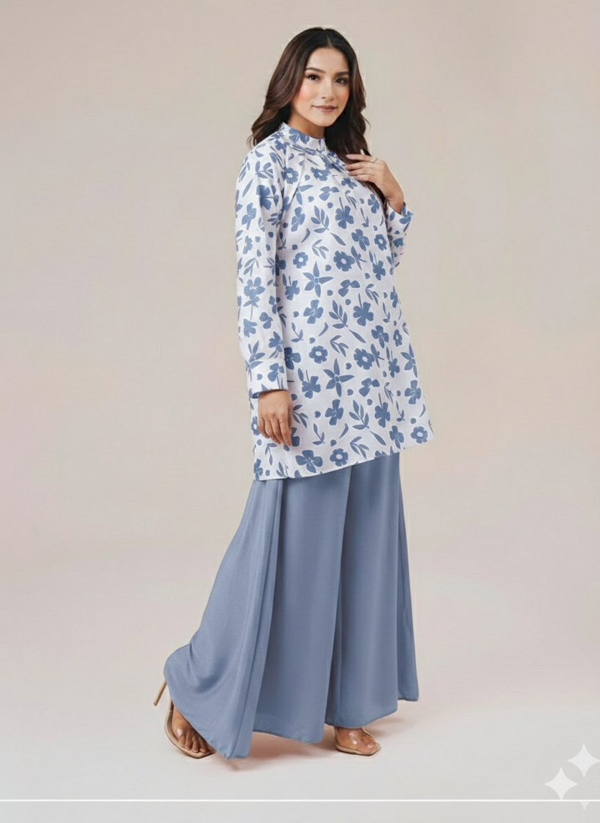 Cs002- Grip Printed Top With Flapper