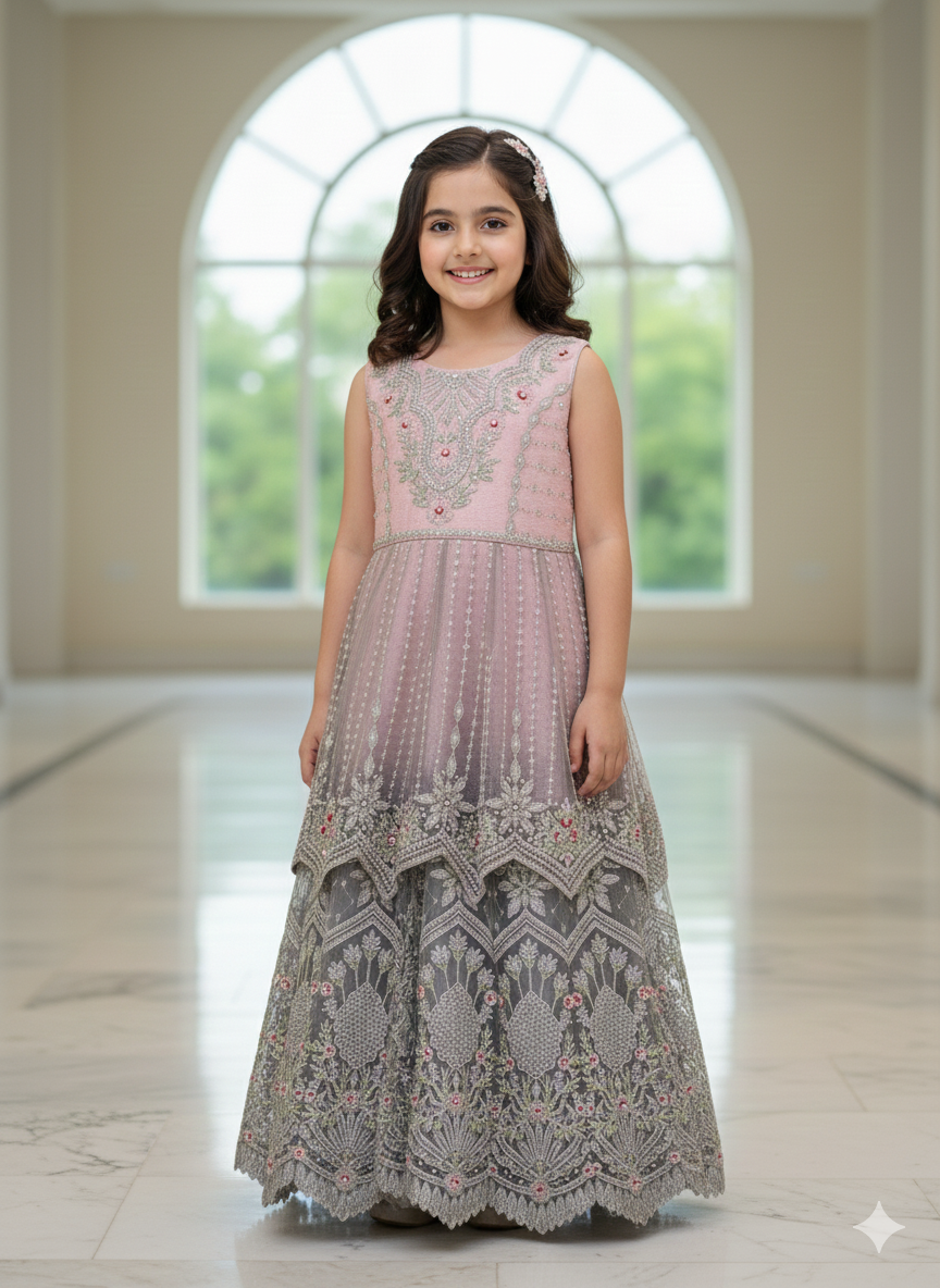 Ff010- Handmade Lehnga With Handmade Shirts