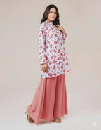 Grip Printed Top With Flapper