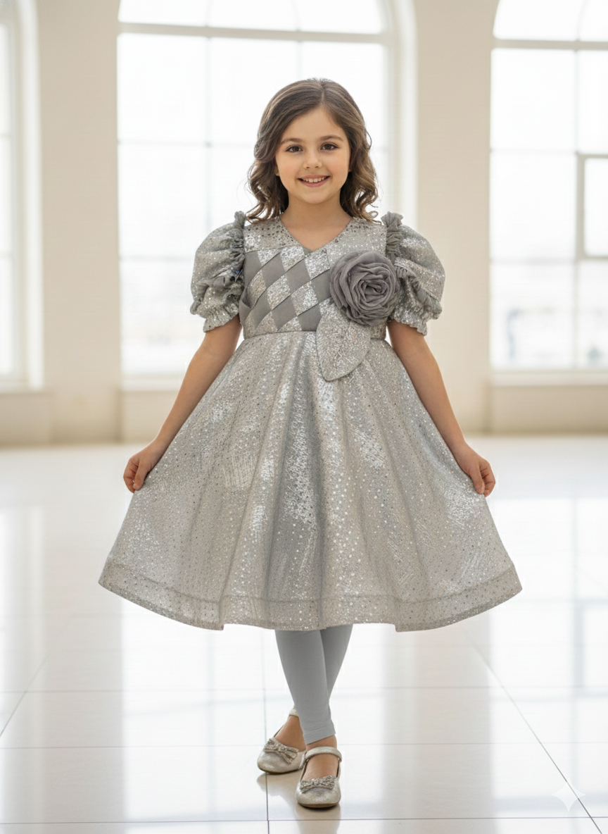 Ff004- Moonlight Floral Frock