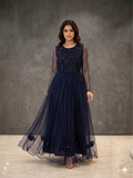 Lf070- 1pc Embroidered Barbie Maxi