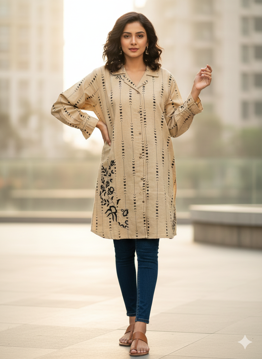 St025- Baggy Colar Top