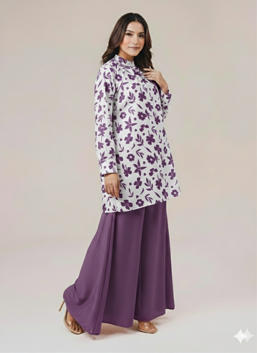 Cs002- Grip Printed Top With Flapper