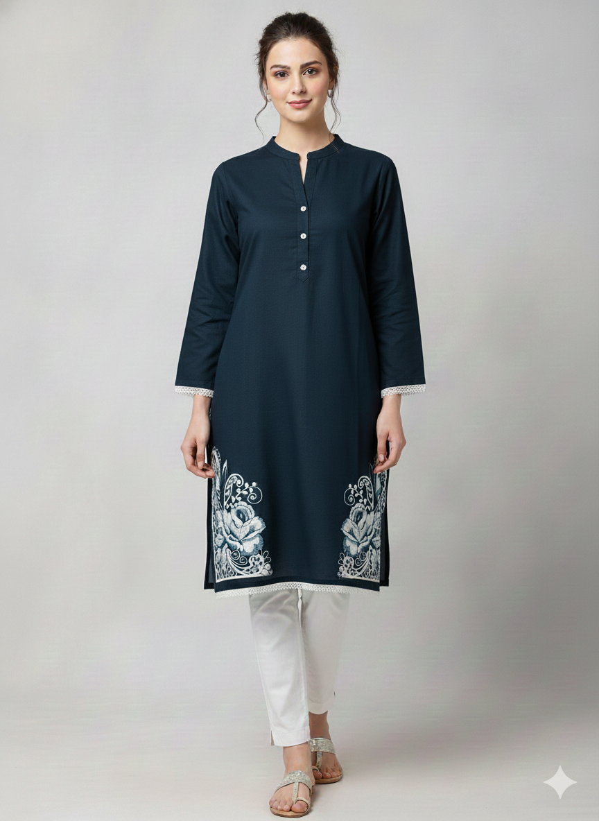 St030- Daman Embroidered Top