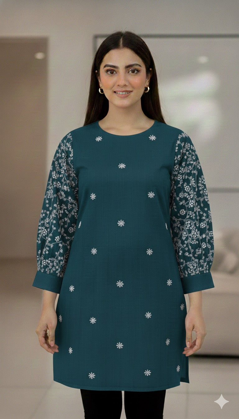 St003 -Embroidered Sleeves Top