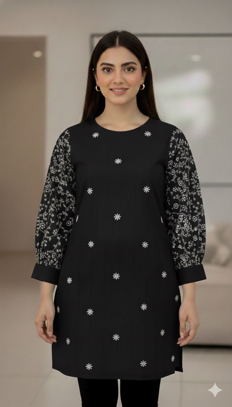 St003 -Embroidered Sleeves Top