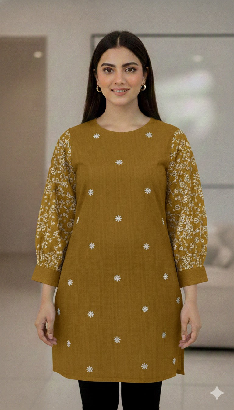 St003 -Embroidered Sleeves Top