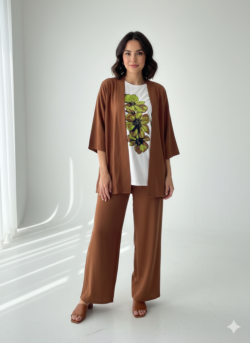 Cs020- Imported Grip Open Gown Style with Trouser