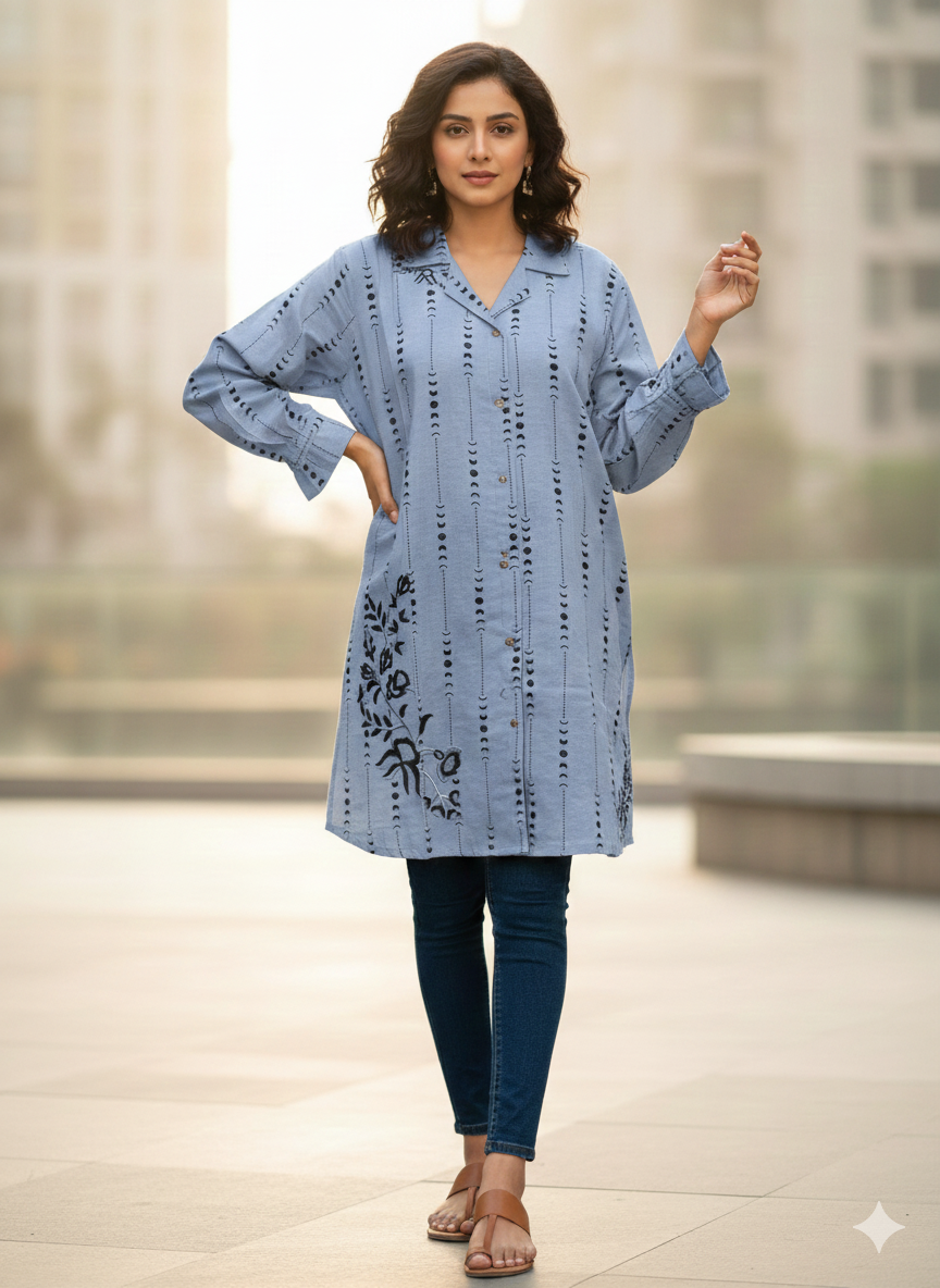 St025- Baggy Colar Top