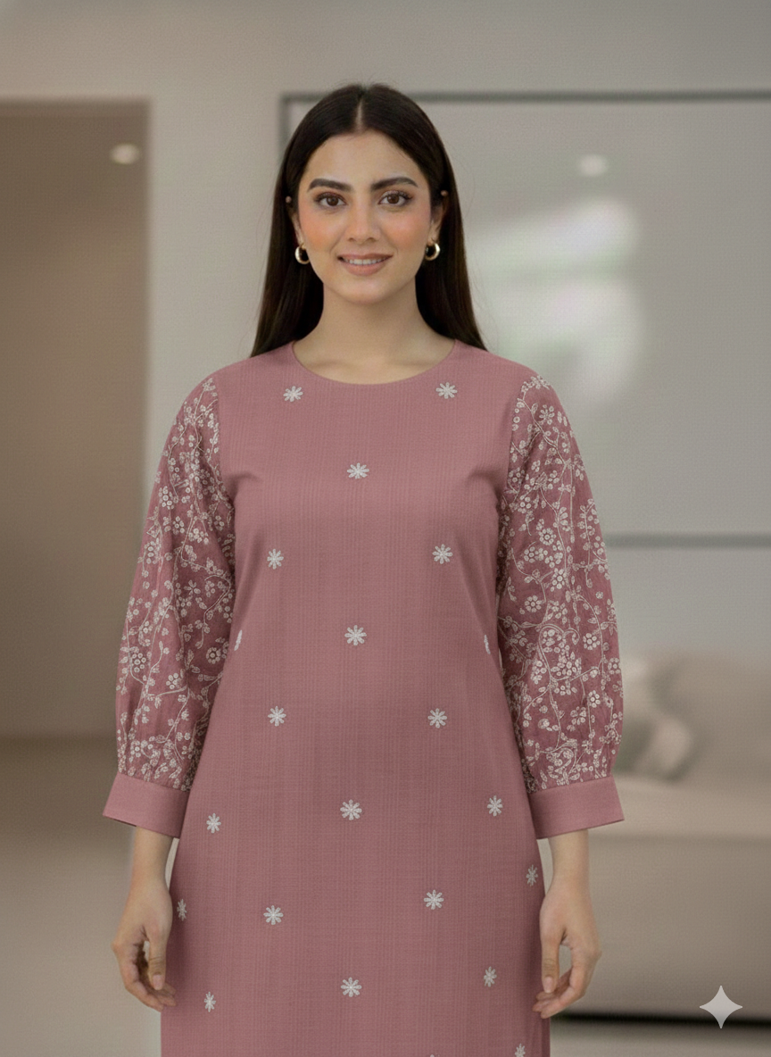 St003 -Embroidered Sleeves Top