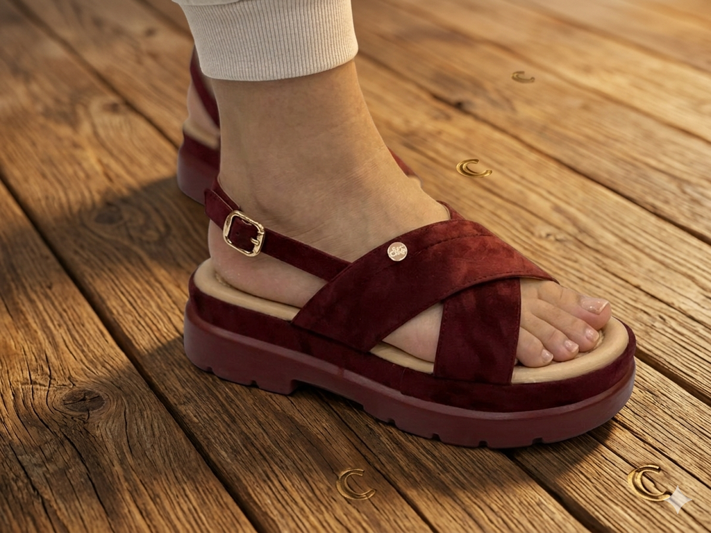 Sh051-Trending Velvet Sole Sandal