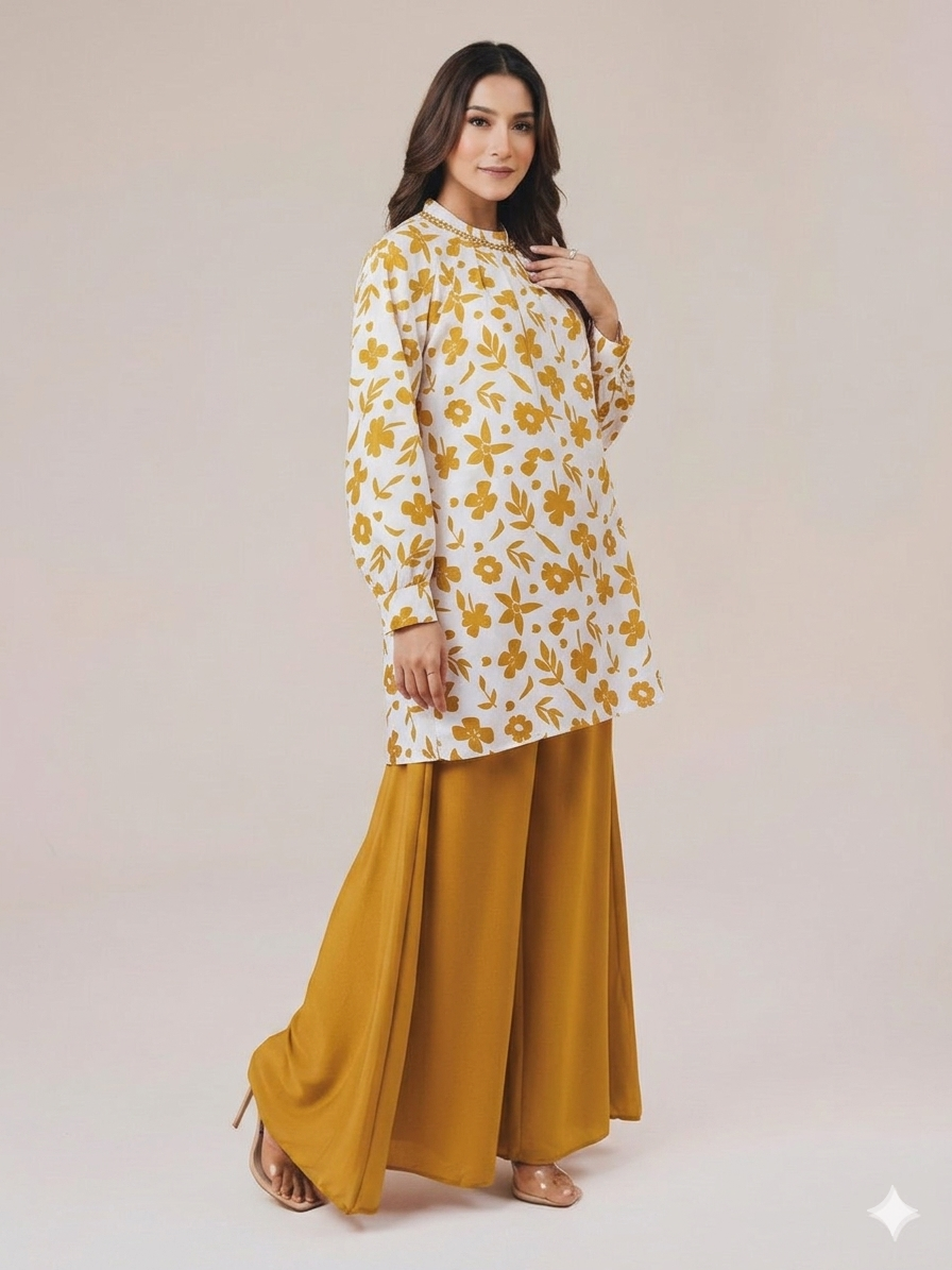 Cs002- Grip Printed Top With Flapper