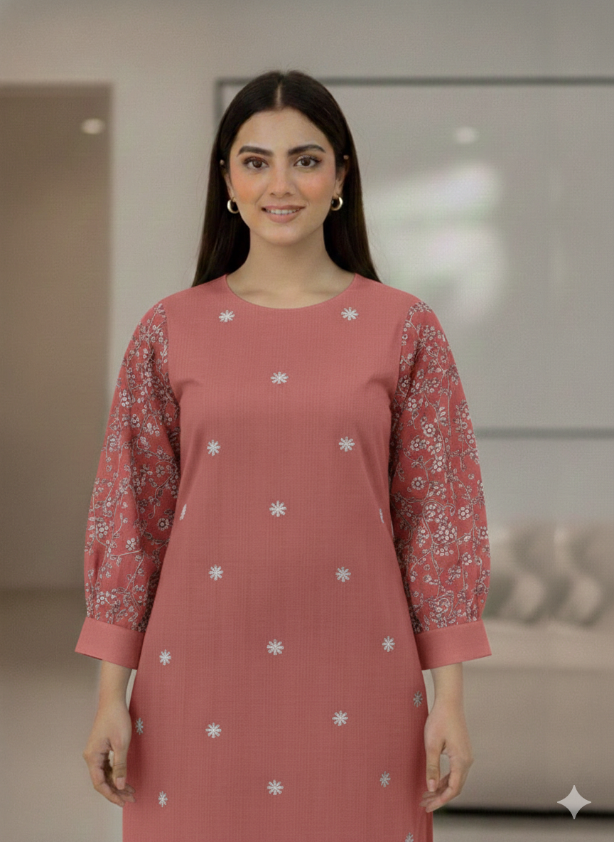 St003 -Embroidered Sleeves Top