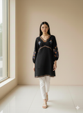 St102- Sleeves Embroidered Top