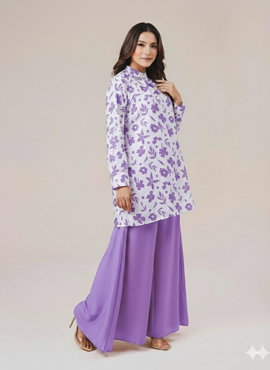 Cs002- Grip Printed Top With Flapper