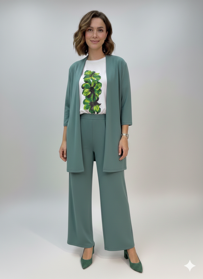 Cs020- Imported Grip Open Gown Style with Trouser