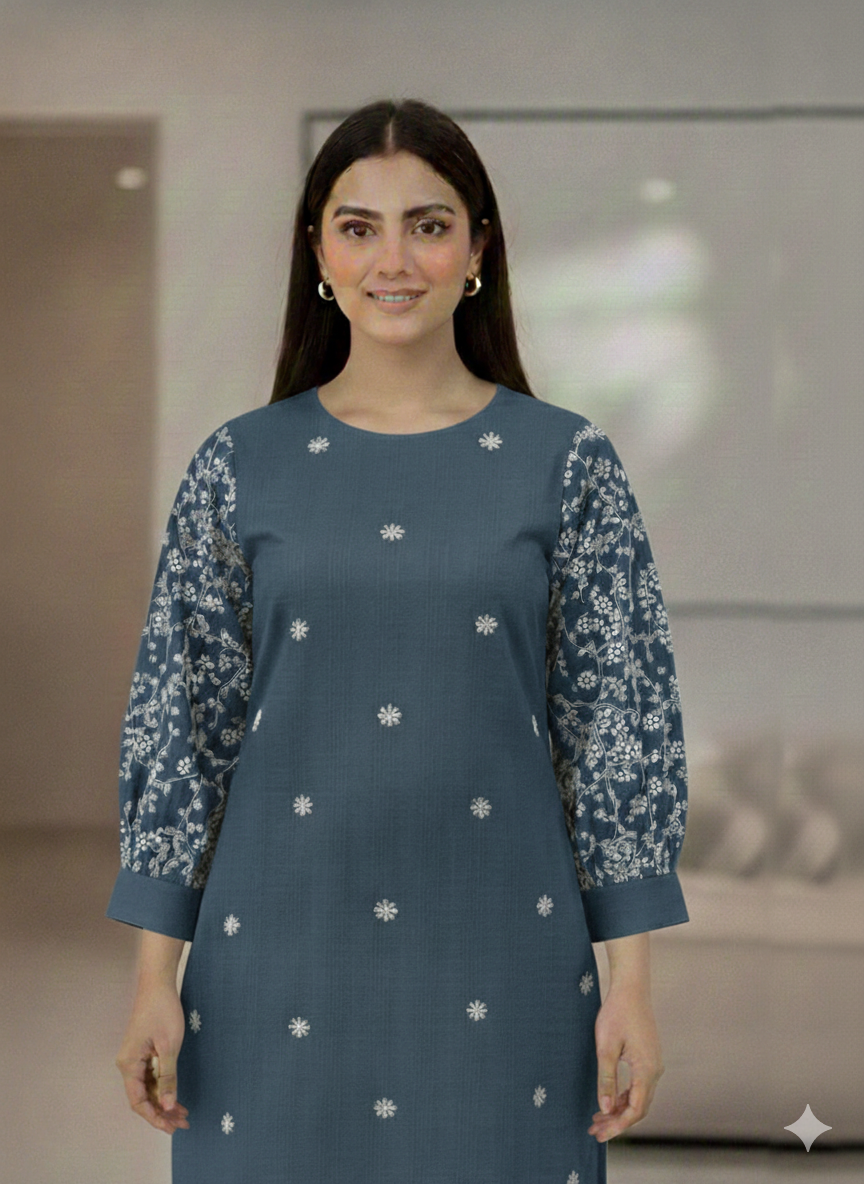 St003 -Embroidered Sleeves Top