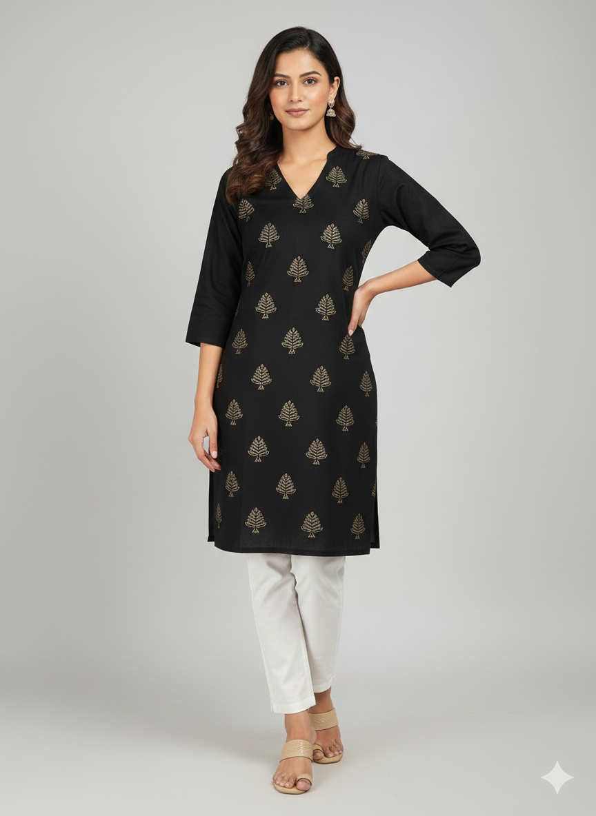 St065- Random Embroidered Top