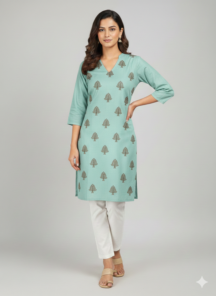 St065- Random Embroidered Top