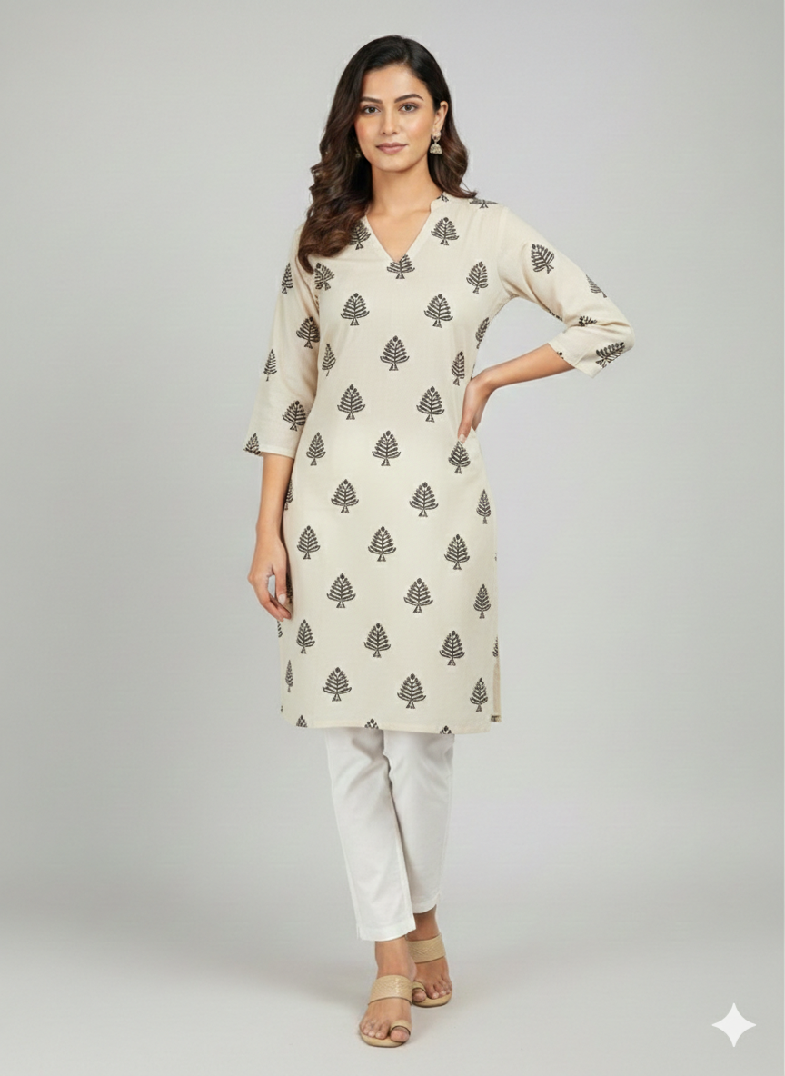 St065- Random Embroidered Top