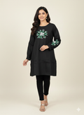 St074- Floral Embroidered Top