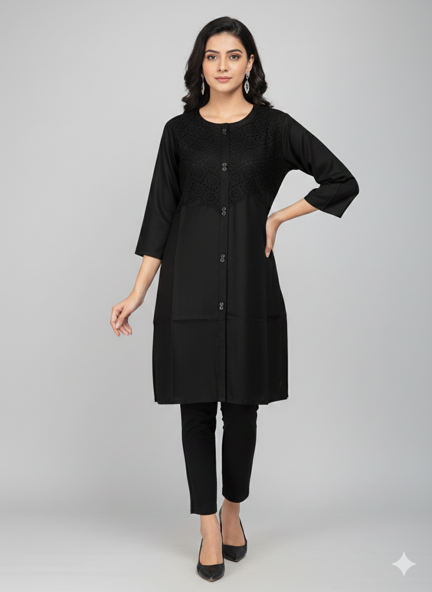 St078- ChikenKari Embroidered Top