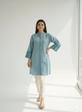 St084- Collar Embroidered Top