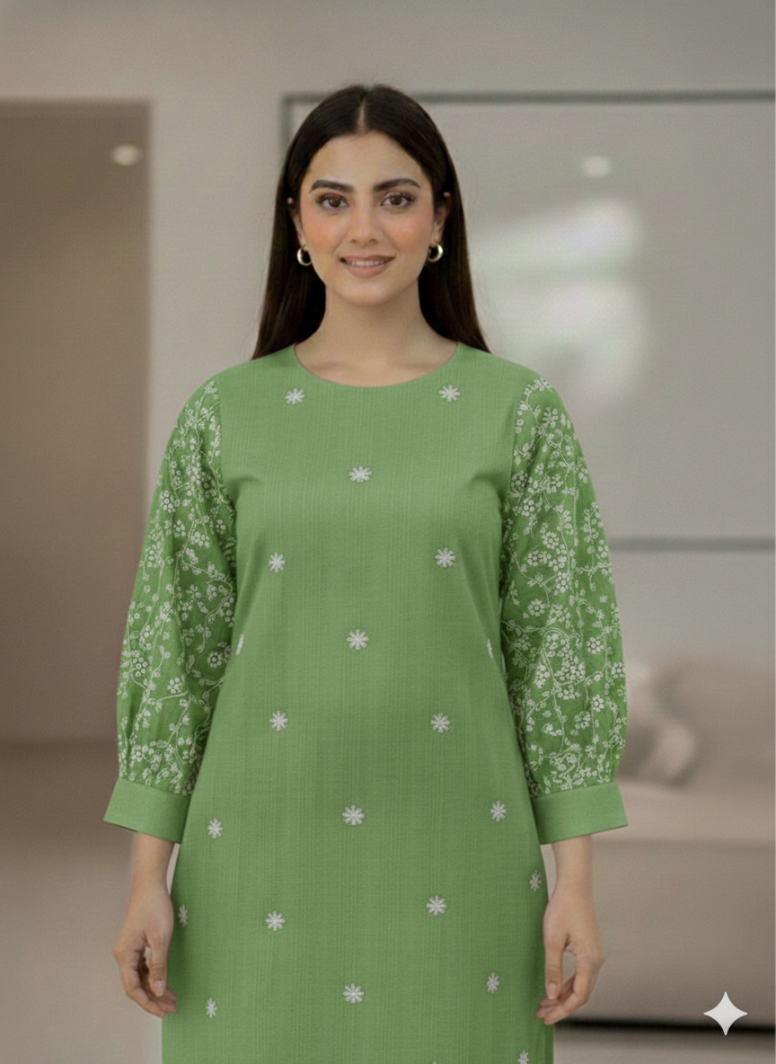 St003 -Embroidered Sleeves Top