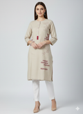 St097- Floral Embroidered Top