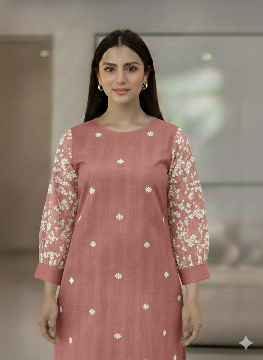 St003 -Embroidered Sleeves Top