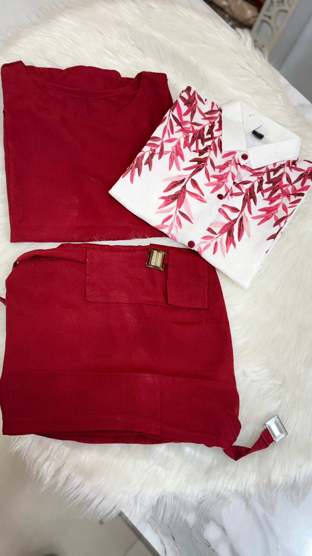 Button Down Shirt with Inner and Cargo Trouser