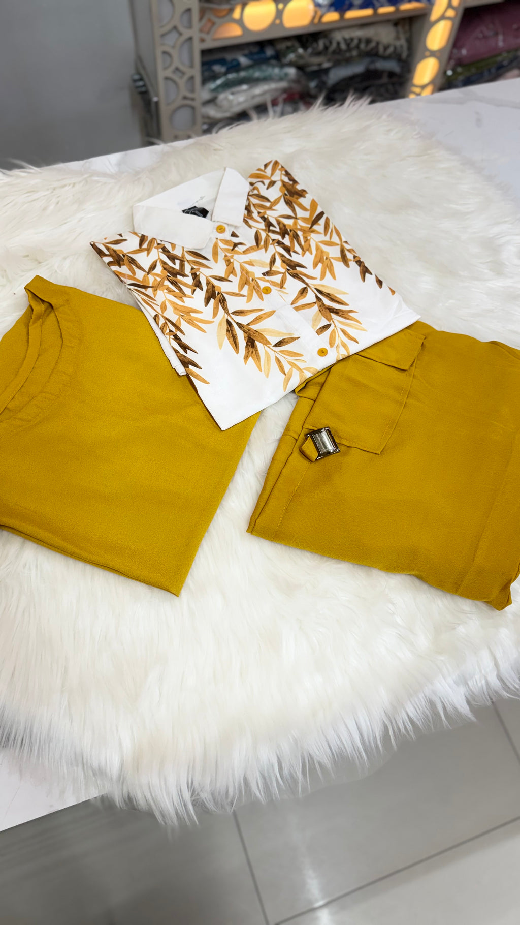 Button Down Shirt with Inner and Cargo Trouser