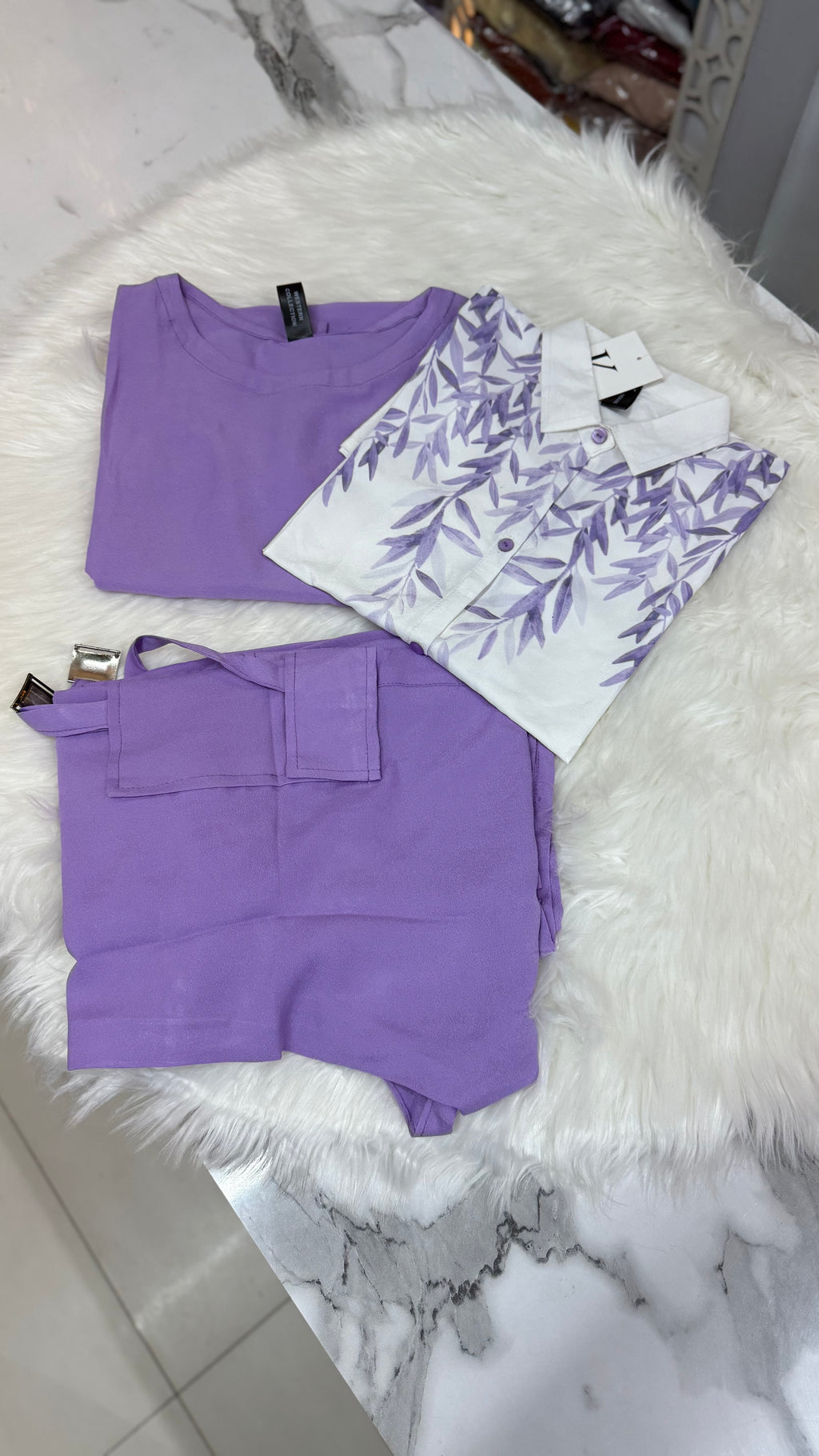 Button Down Shirt with Inner and Cargo Trouser