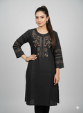 St099- Floral Embroidered Top