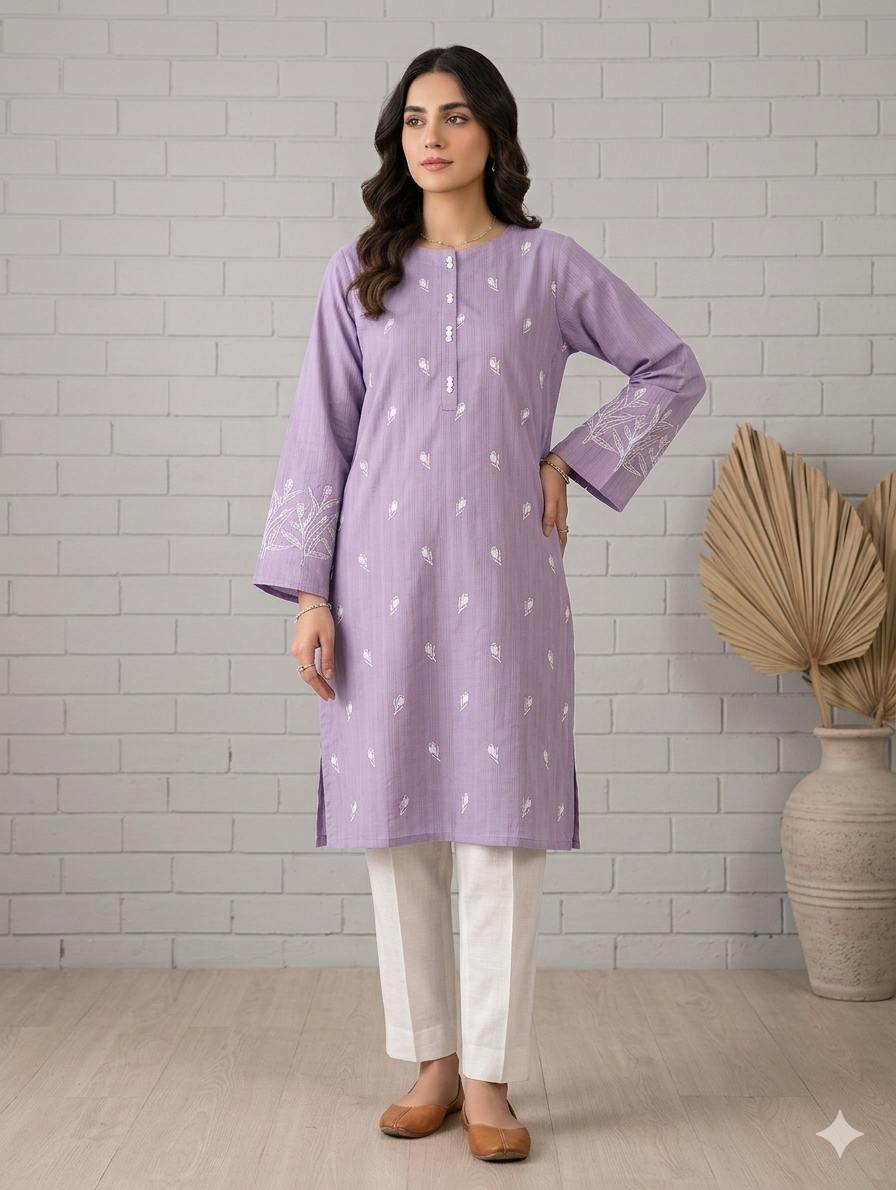 St131- Random Embroidered Top