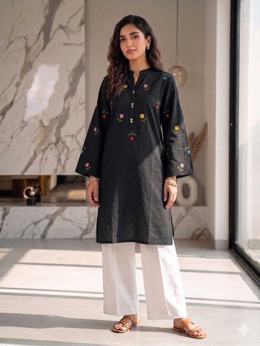 St136- Random Embroiderd Top