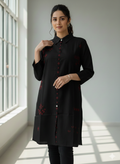 St111- Floral Embroiderd Top