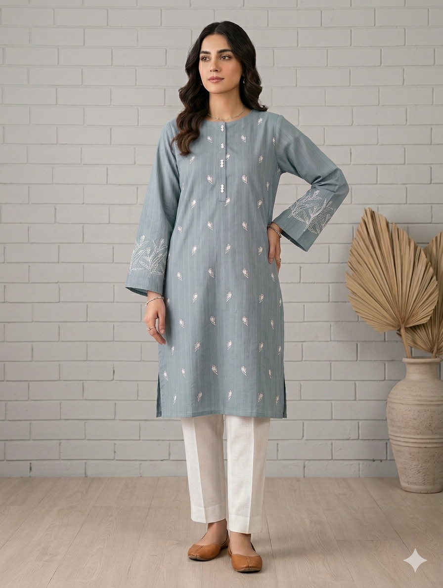 St131- Random Embroidered Top