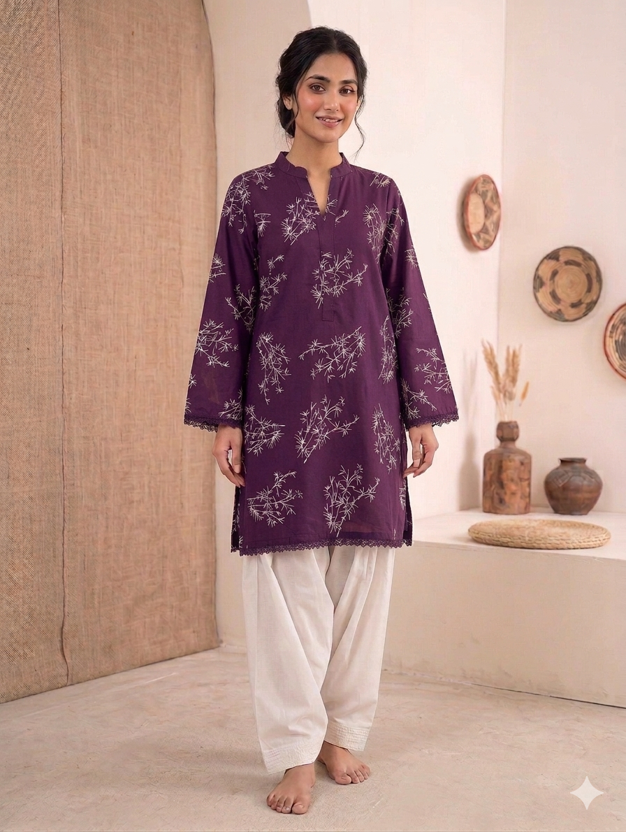 Cs058- Trending Printed Top With Shalwar