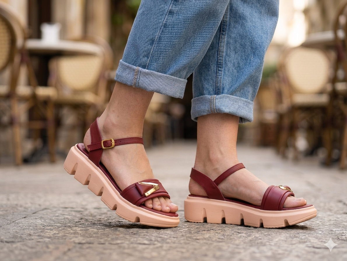 Sh022- High Sol Flat Sandal