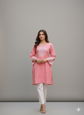 St110- Floral Embroiderd Top