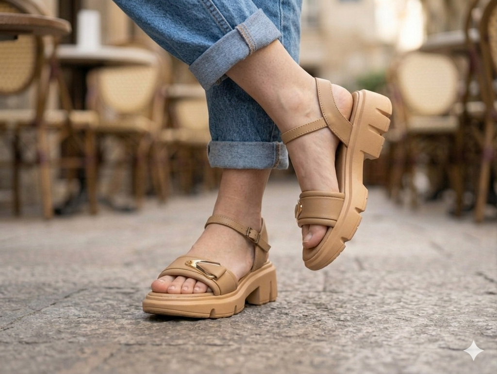 Sh022- High Sol Flat Sandal